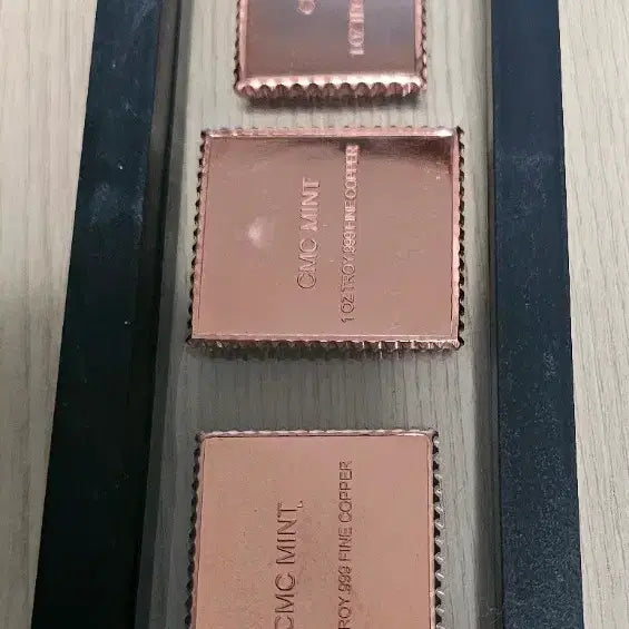 [BUNJANG] Pure Copper Stamp Medallion 3-Piece Set (3 oz Total) / (99.9  1oz) 구리 우표 메달 3종( 3 oz) 세트