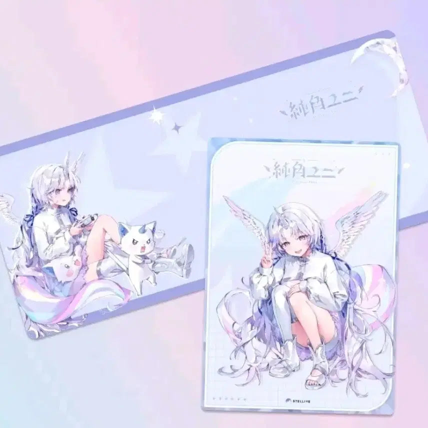 [BUNJANG] Ayatsuno Yuki Desk Mat &amp; Poster Set / 스텔라이브 아야츠노유니 장패드&amp;포스터 세트