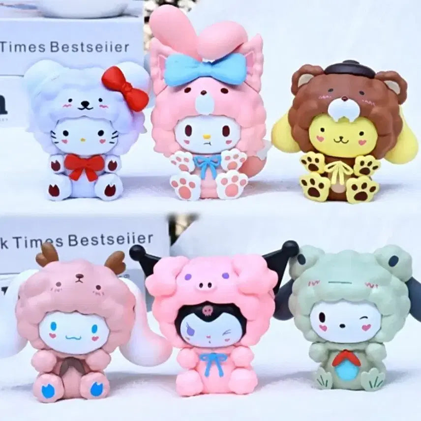 [BUNJANG] Sanrio Fleece Pajamas 6-Piece Set / 산리오 양털 잠옷 6종 일광