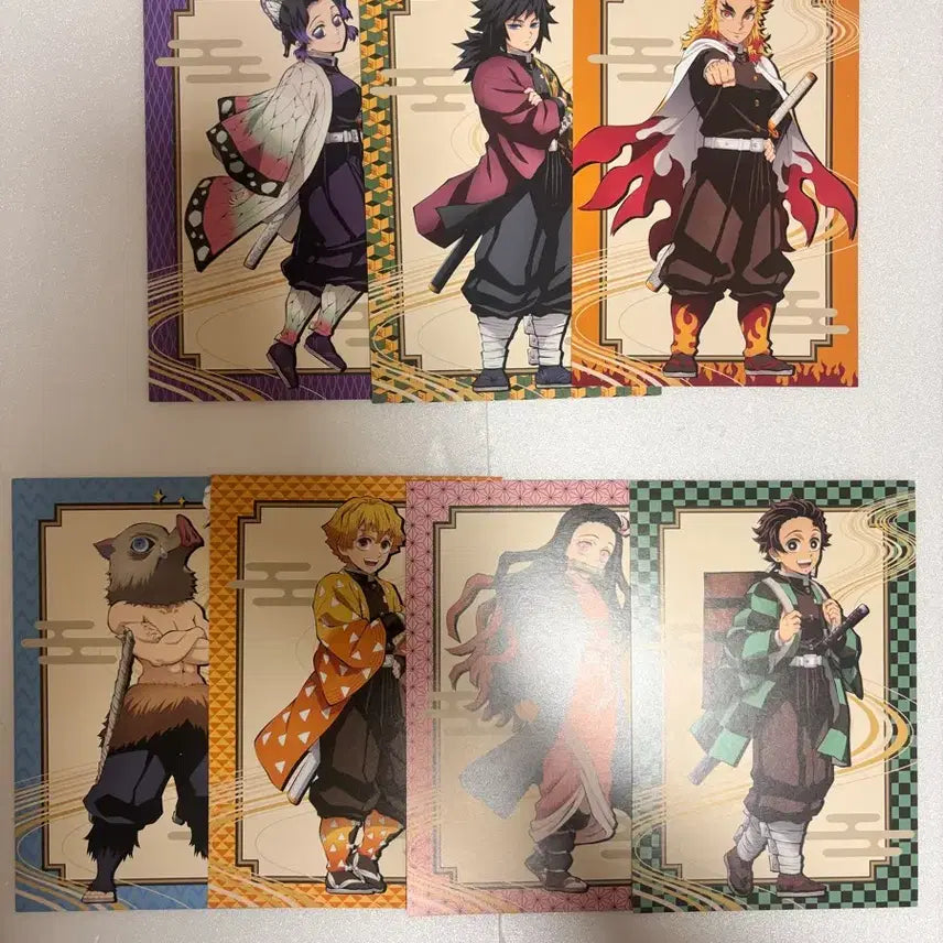 [BUNJANG] Demon Slayer: Kimetsu no Yaiba 7종 Set Postcards Bundle / 귀멸의칼날 캐릭터 엽서 7종 일괄