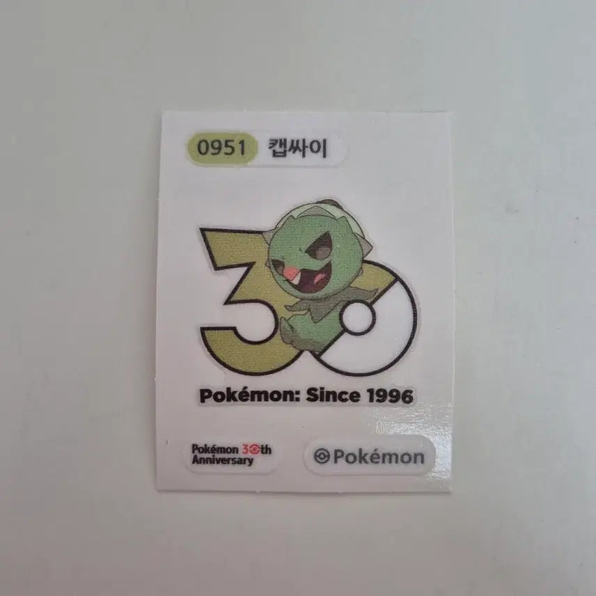[BUNJANG] Pokemon 30th Anniversary Ditti Seal / 포켓몬 30주년 기념 캡싸이 띠부씰