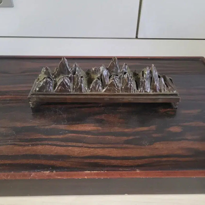 [BUNJANG] Landscape Pattern Bronze Incense Burner / 산수 문양 적동 향로