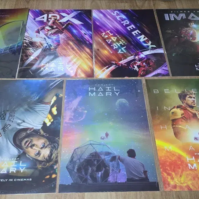 [BUNJANG] Project Hail Mary 7 Poster Set (A3) Bundle / 프로젝트 헤일메리 7종 포스터 (A3) 일괄 팝니다