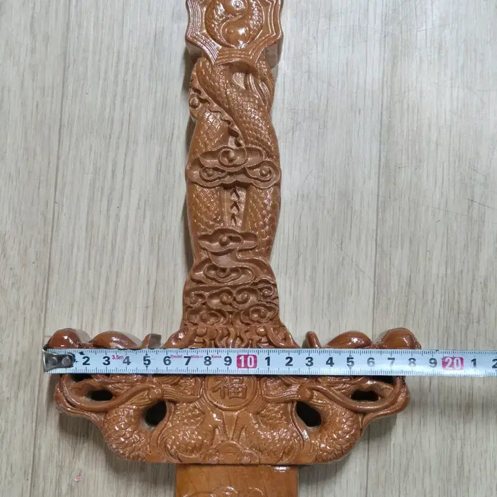 [BUNJANG] Embossed Dragon (Taegeuk) Scarf / 양각 용 문양(태극) 목도 (714) (운임비 따로)