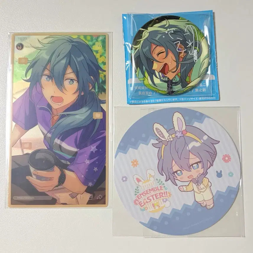 [BUNJANG] Ensemble Stars! 10th Anniversary Live Clear Card &amp; Animate Special Coaster - Nikii Bundle Set / 일괄)앙스타 10주년 캔뱃지 라이브 클리어 카드 클카 애니메이트 특전 코스터 니키