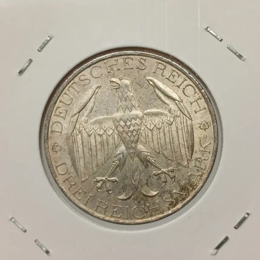 [BUNJANG] 1929 Germany 3 Reichsmark Silver Coin, Uncirculated / 1929년 독일 3마르크 은화 미사용급 ㅡ추천ㅡ