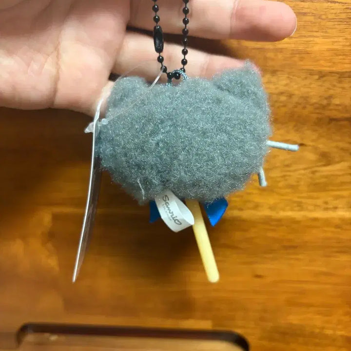 [BUNJANG] Sanrio Chococat Cotton Candy Plush Keychain / 산리오 초코캣 솜사탕 인형고리