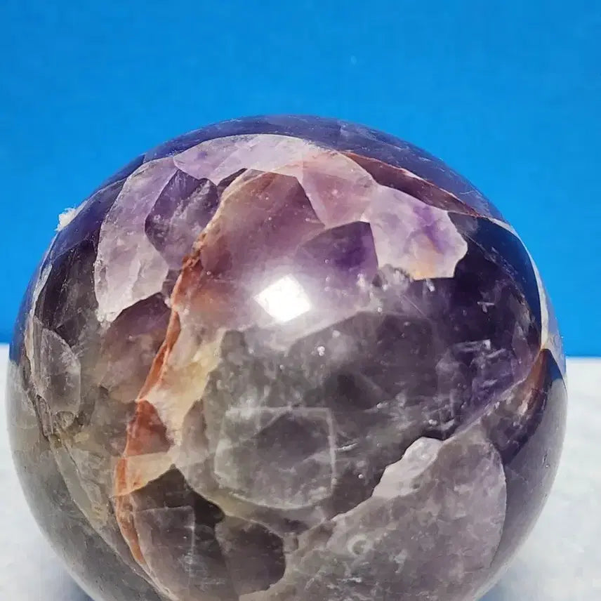 [BUNJANG] Natural Amethyst Sphere (6cm) with Stand / 천연 자수정 구체(6cm)+받침대