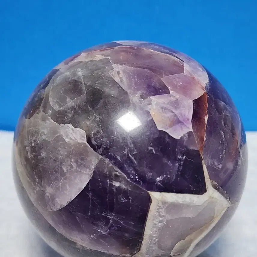 [BUNJANG] Natural Amethyst Sphere (6cm) with Stand / 천연 자수정 구체(6cm)+받침대