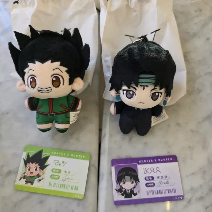 [BUNJANG] Hunter x Hunter Boom Buddy Plush Doll Gon &amp; Chrollo Bundle Set (Unsealed) / (단순개봉) 헌터x헌터 붐바디 누이 인형 곤 클로로 일괄