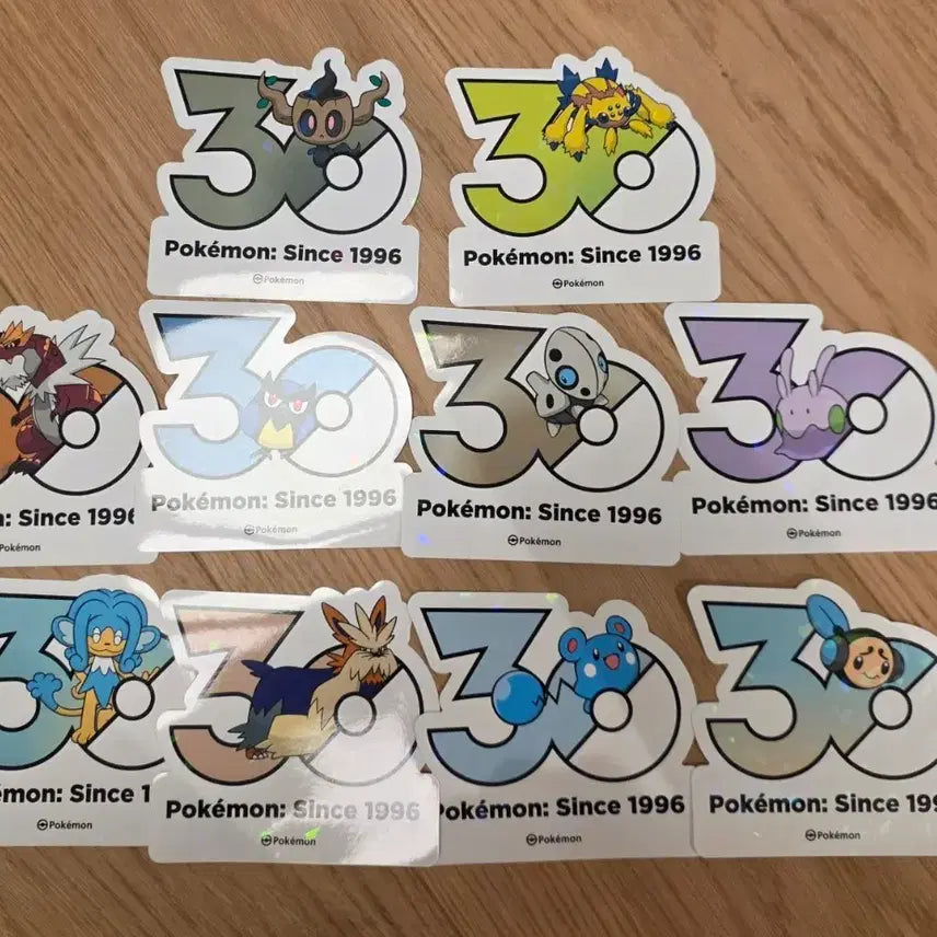 [BUNJANG] Pokemon 30th Anniversary Sticker Bundle Set / 포켓몬 30주년 스티커 일괄 정가판매