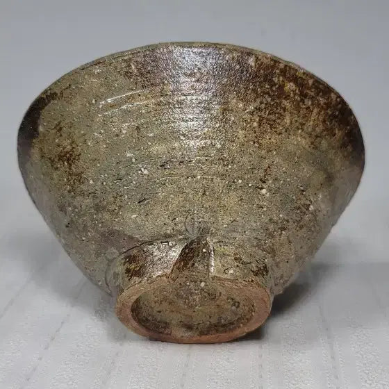 [BUNJANG] Woongcheon Guiyal Buncheong Teabowl (I-do Type) / 웅천귀얄분청 활고대다완.이도다완