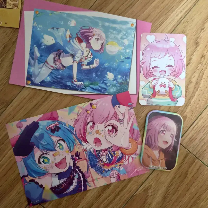[BUNJANG] Project SEKAI Otori Emu Square Can Badge / 프세카 오오토리 에무 사각 캔뱃지