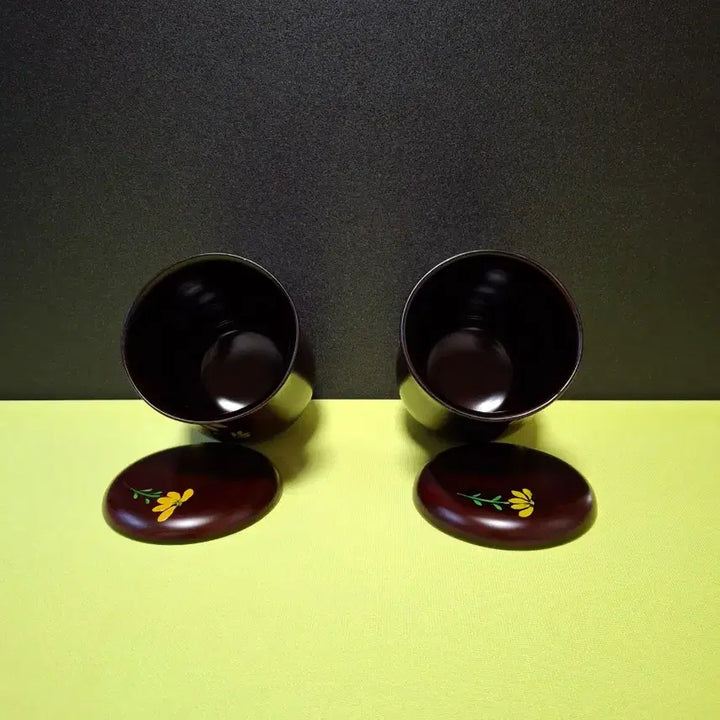[BUNJANG] Chaehwa Lacquerware Tea Set / 채화 옻칠  다기세트