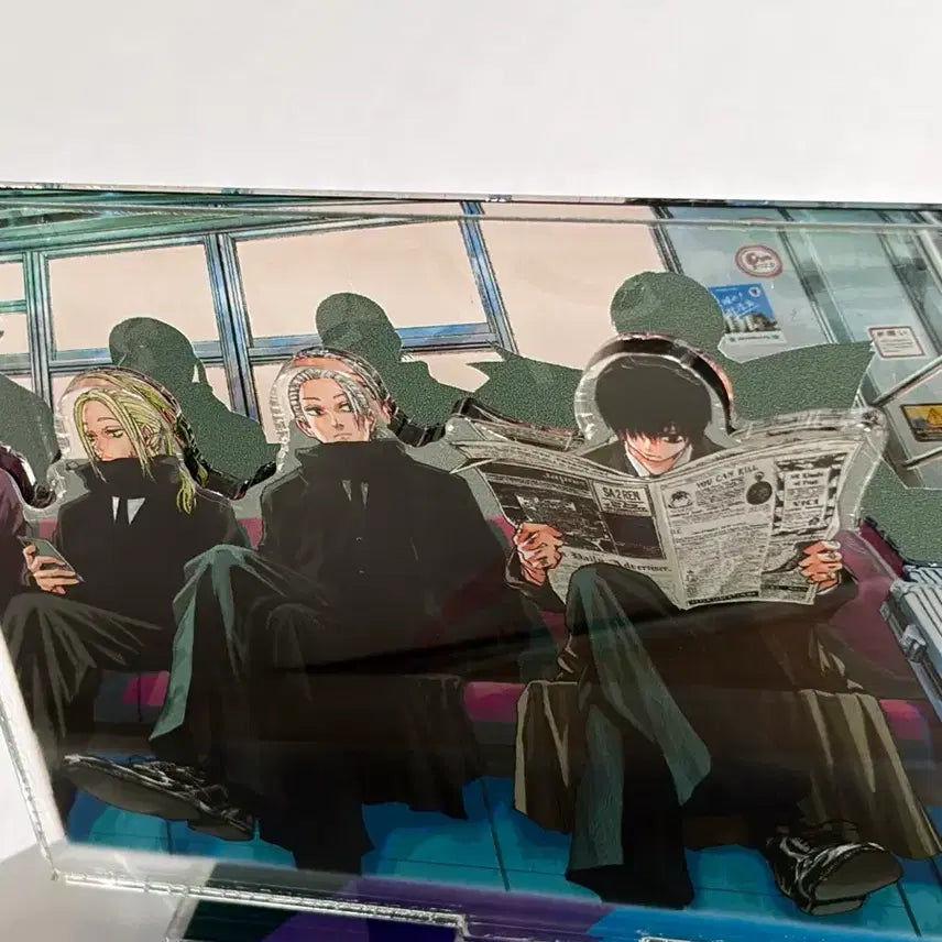 [BUNJANG] Sakamoto Days Sakamoto Order Original Drawing Acrylic Diorama &amp; Clear File Set / 사카모토데이즈 사카모토 오더 원화 디오라마 아크릴 클리어파일 판매 나구모 시시바 오사라기
