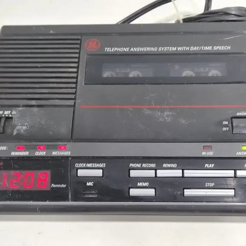 [BUNJANG] GE Microcassette Answering Machine (Model 2-9662) - Vintage, For Parts/Display / [부품용/인테리어 소품] 빈티지 GE 마이크로카세트 자동응답기 (Model 2-9662)