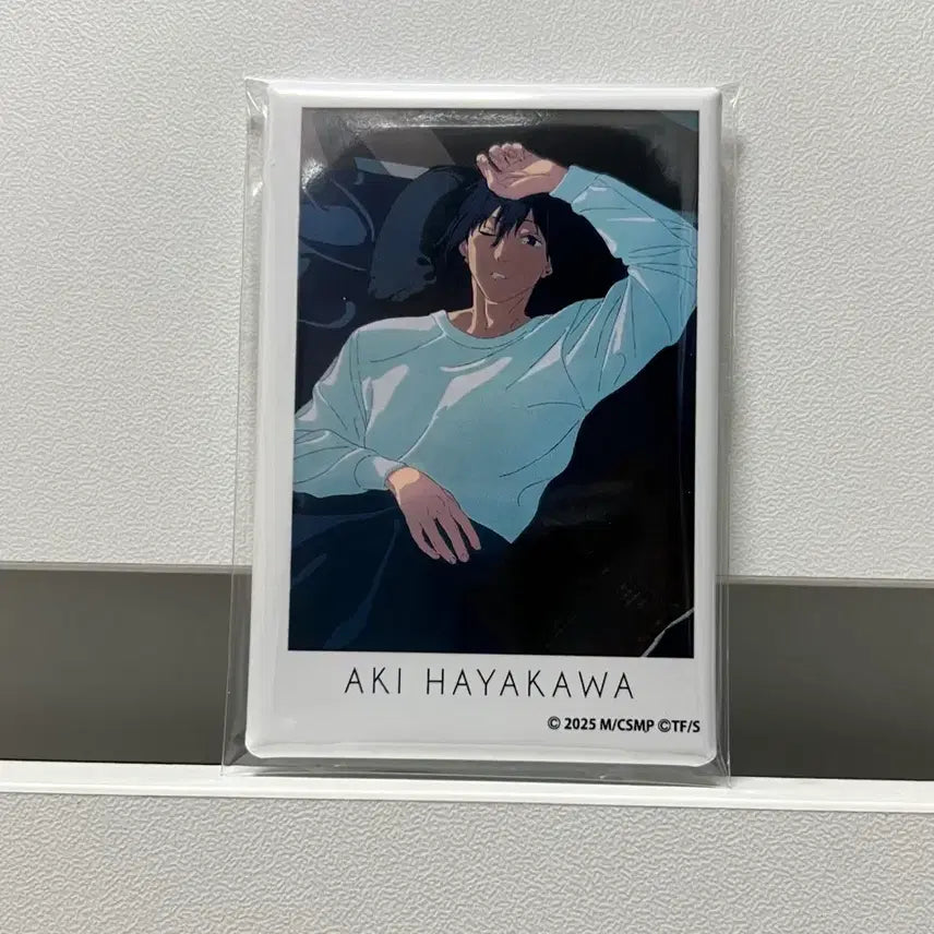 [BUNJANG] Chainsaw Man Aki Square Can Badge / 체인소맨 (아키) 스퀘어 캔뱃지 굿즈