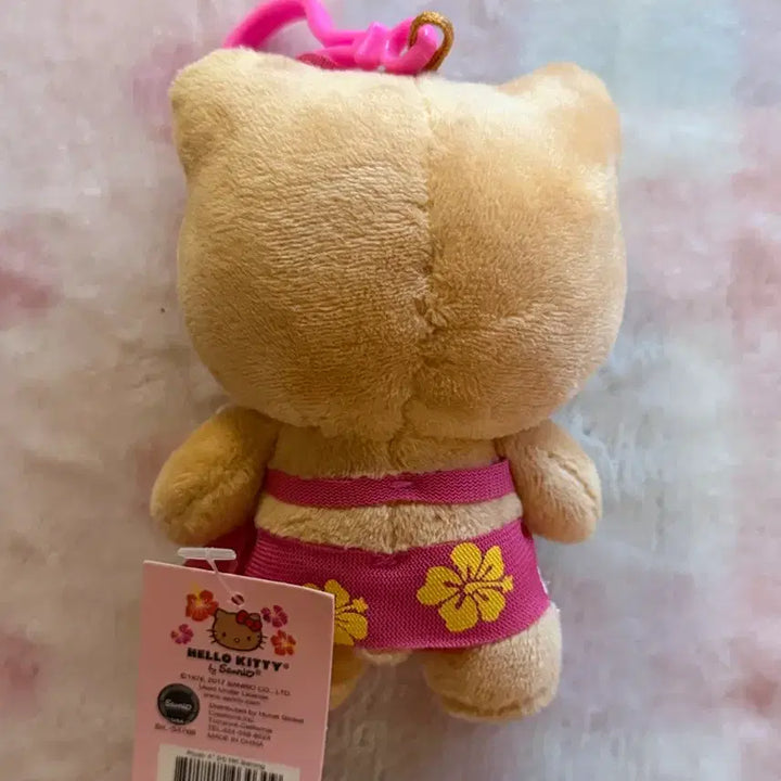 [BUNJANG] Sanrio Authentic Hawaii Tanning Kitty Keyring Plush / (산리오) 정품 하와이 태닝키티 키링 인형