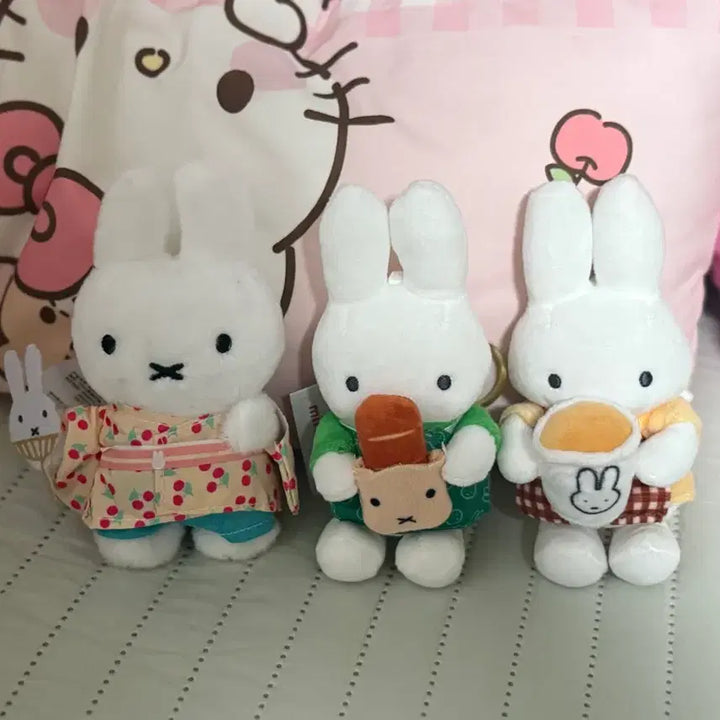 [BUNJANG] Miffy Doll Keyring Set (3 Types) / 미피 인형키링 3종세트 새상품