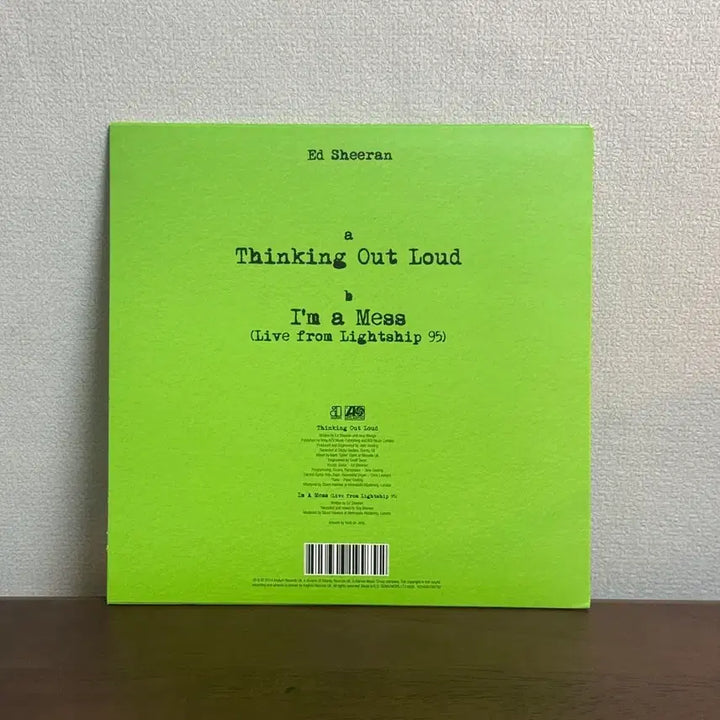 [BUNJANG] Ed Sheeran Thinking Out Loud Single LP / 희귀) 에드시런 싱글 LP Thinking Out Loud