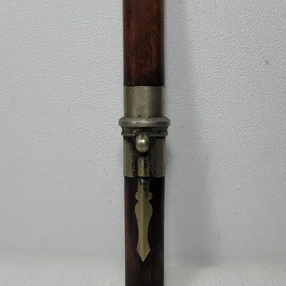 [BUNJANG] Korean Ceremonial Dagger (Eunjangdo) - Wood and White Brass Decoration / 은장도.민속품