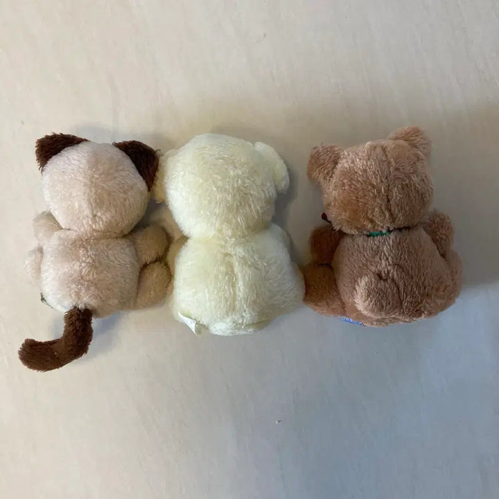 [BUNJANG] Vintage Doll Set (Cat, Dog, Bear) - 1980s / 빈티지인형