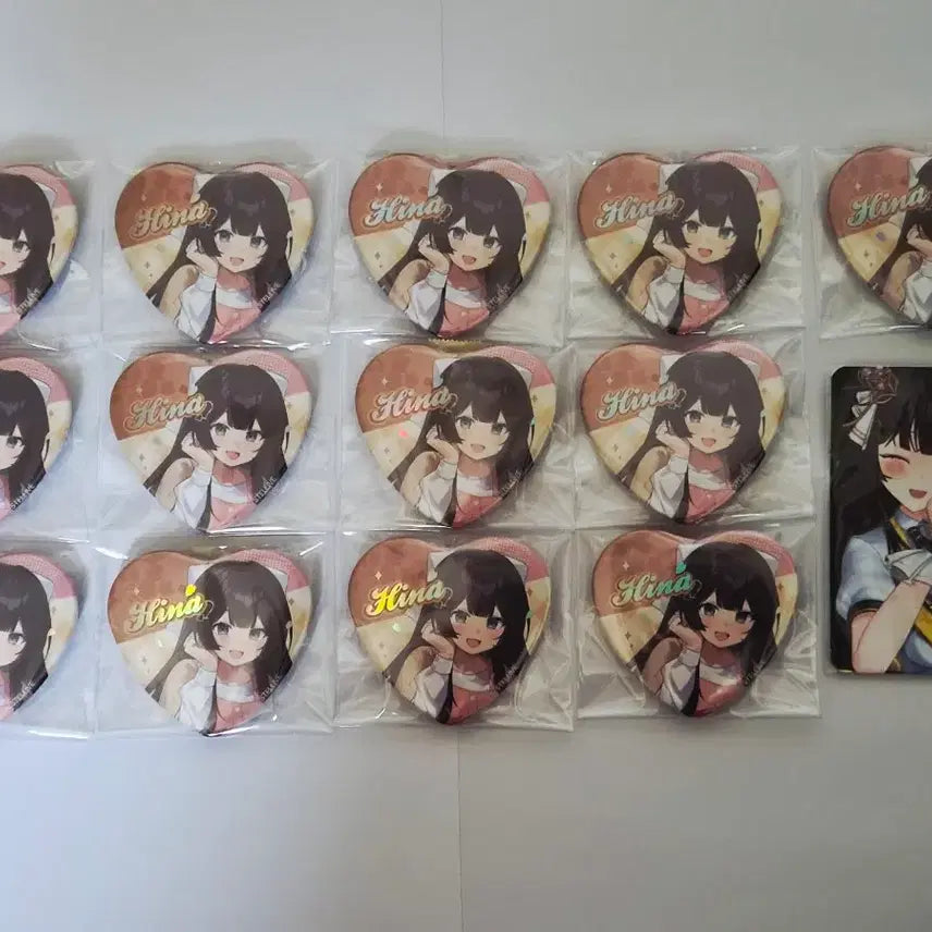 [BUNJANG] Stellive Shirayuki Hina Spring Blossom Date Can Badge Bundle Set (13 pcs) / 스텔라이브 시라유키 히나 봄빛데이트 캔뱃지 일괄