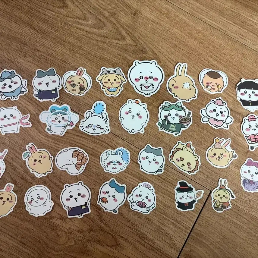 [BUNJANG] Chiikawa Usagi Hachiwara Momonga Sticker Bundle Set / 먼작귀 우사기 치이키와 하치와레 모몽가 스티커 일괄