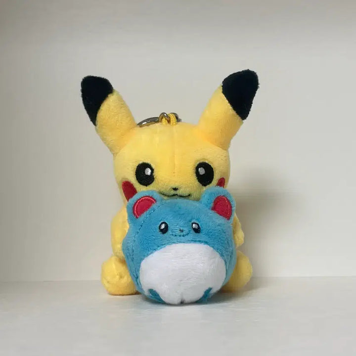 [BUNJANG] Pokémon Pikachu &amp; Marill Plush Keychain / 올리브영 포켓몬스터 피카츄 마릴 인형 키링