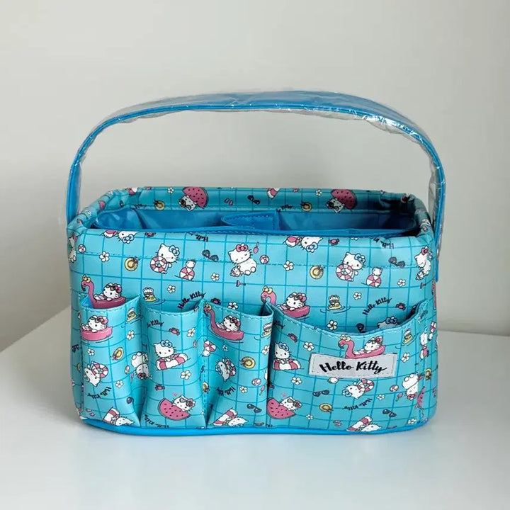 [BUNJANG] Hello Kitty Blue Storage Basket / 헬로키티 수납 바구니 파란색