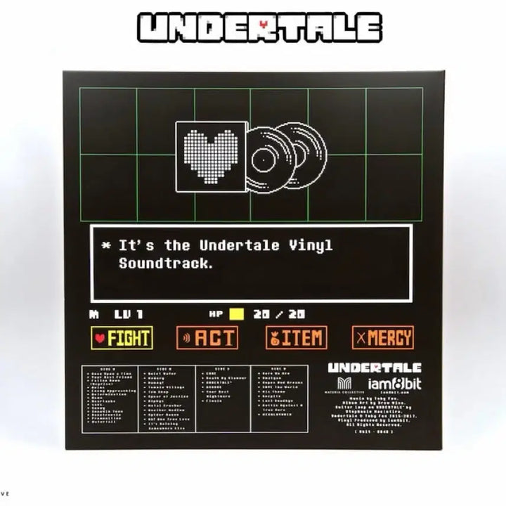 [BUNJANG] Undertale Limited Edition Vinyl 2LP (Blue/Red) / 언더테일 한정판 바이닐 블루/레드 2LP