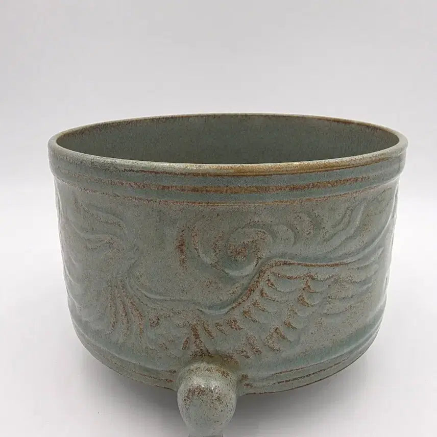 [BUNJANG] Bronze Tripod Incense Burner with Phoenix Design / 여요봉황문삼족향로