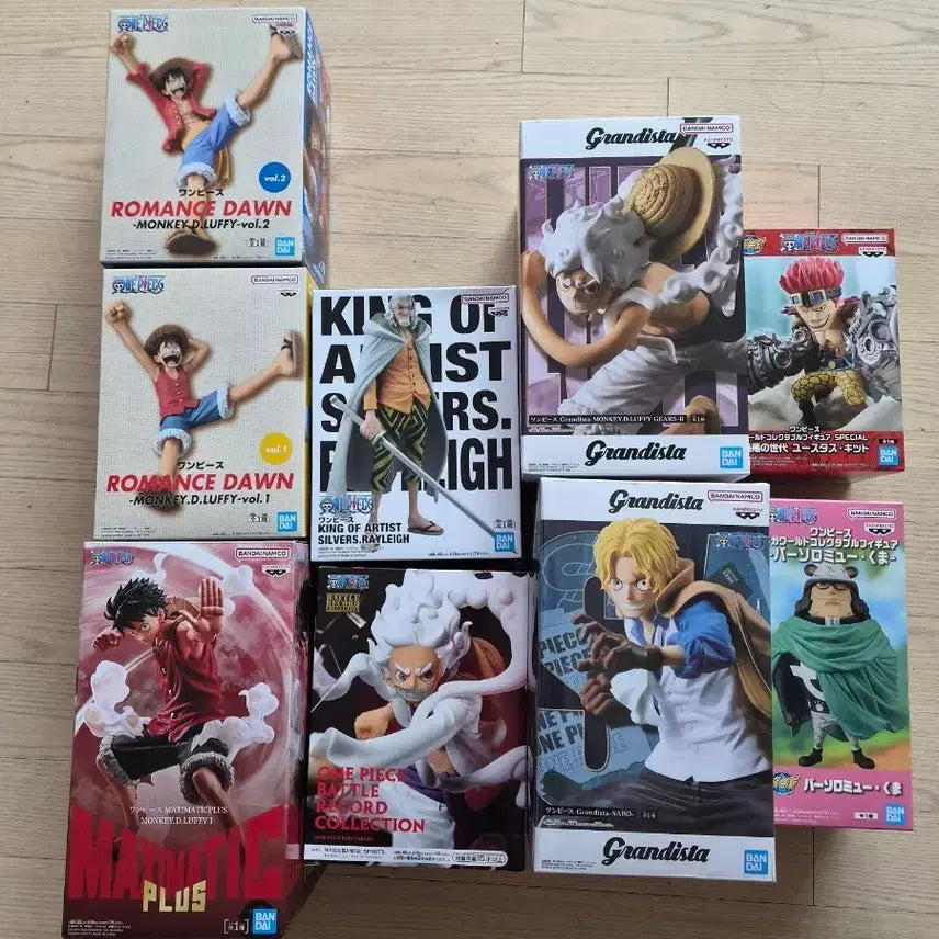 [BUNJANG] One Piece Figure Bundle Set (Luffy, Sabo, Gekko Moria, Kid, Rayleigh, Bear) / 원피스 피규어 일괄 (루피, 사보, 겟코모리아, 키드, 레일리, 곰)