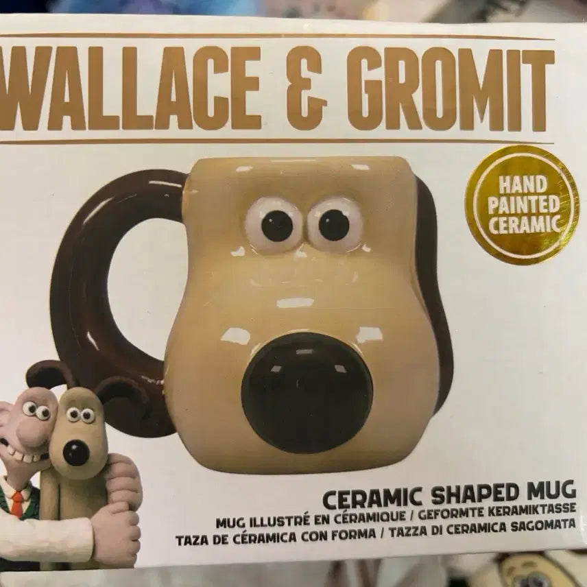 [BUNJANG] Wallace &amp; Gromit Half Moon Bay Mug / 월레스와 그로밋 하프 문 베이 머그컵