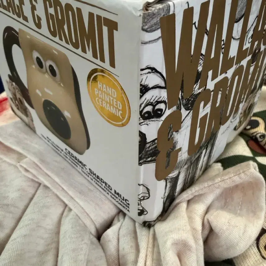 [BUNJANG] Wallace &amp; Gromit Half Moon Bay Mug / 월레스와 그로밋 하프 문 베이 머그컵