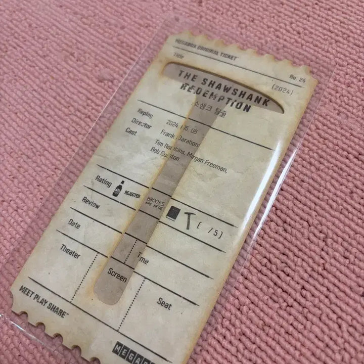 [BUNJANG] The Shawshank Redemption Original Ticket / 쇼생크 탈출 오리지널 티켓