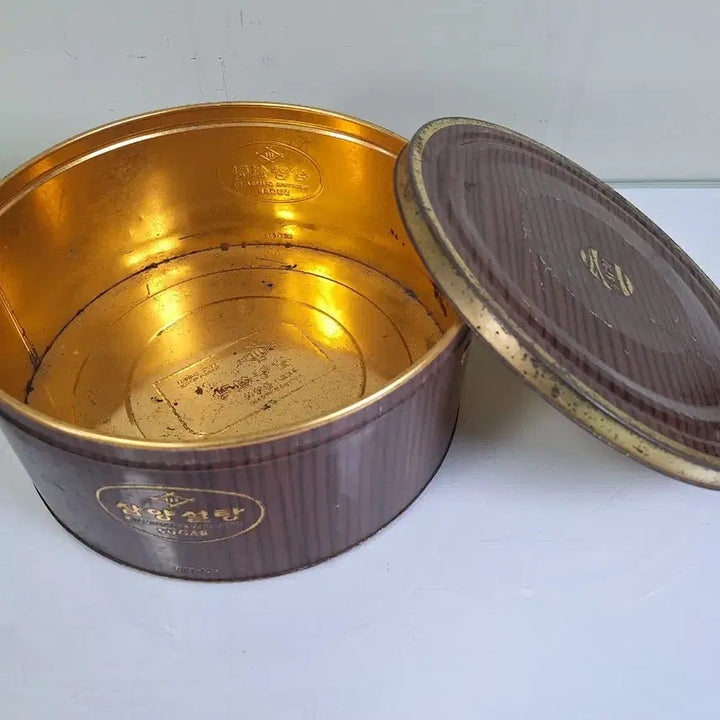 [BUNJANG] Antique Tin Sugar Cans (Set of 4) / 근대사 수집 자료 옛날 민속품 백설 제일제당 삼양 양철 설탕 깡통 대형 4점