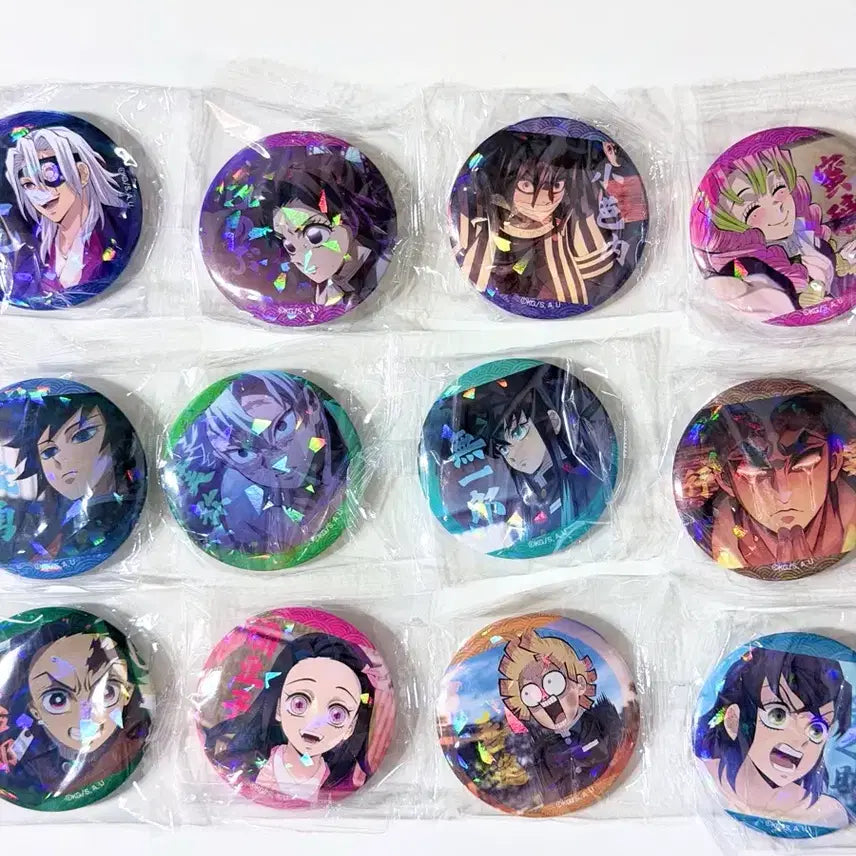 [BUNJANG] Demon Slayer Complete Set Random Pin Badge (Sealed) / (미개봉 / 전종) 귀멸의 칼날 세븐일레븐 랜덤 핀뱃지