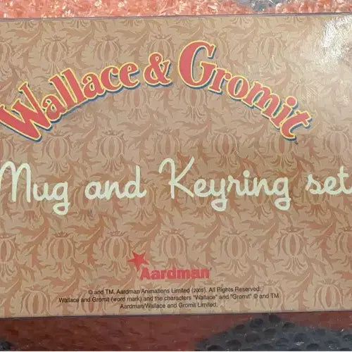 [BUNJANG] Wallace &amp; Gromit Mug and Keychain Set / 월레스와 그로밋 머그,키링 세트