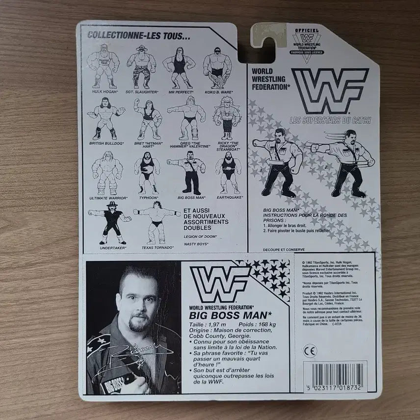 [BUNJANG] WWF Hasbro Big Boss Man WrestleMania Figure (Sealed) / wwf 하스브로 hasbro 미개봉 레슬매니아 피규어 프로레슬링 올드프라 토이 완구