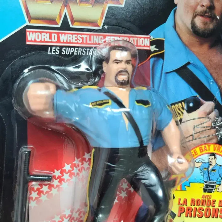 [BUNJANG] WWF Hasbro Big Boss Man WrestleMania Figure (Sealed) / wwf 하스브로 hasbro 미개봉 레슬매니아 피규어 프로레슬링 올드프라 토이 완구