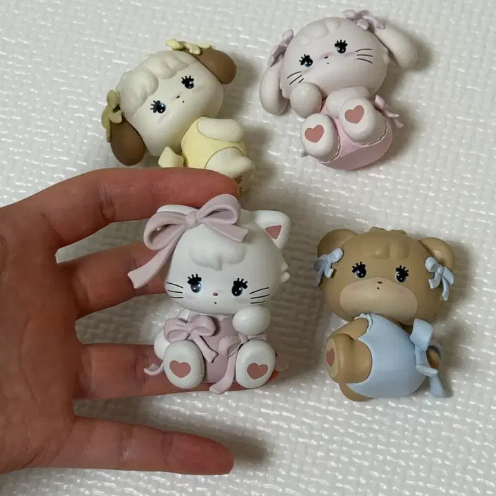 [BUNJANG] Qualia Micro Characters Mascot Figure Set (4 Types) / 퀄리아미코 캐릭터즈 마스코트 피규어 4종