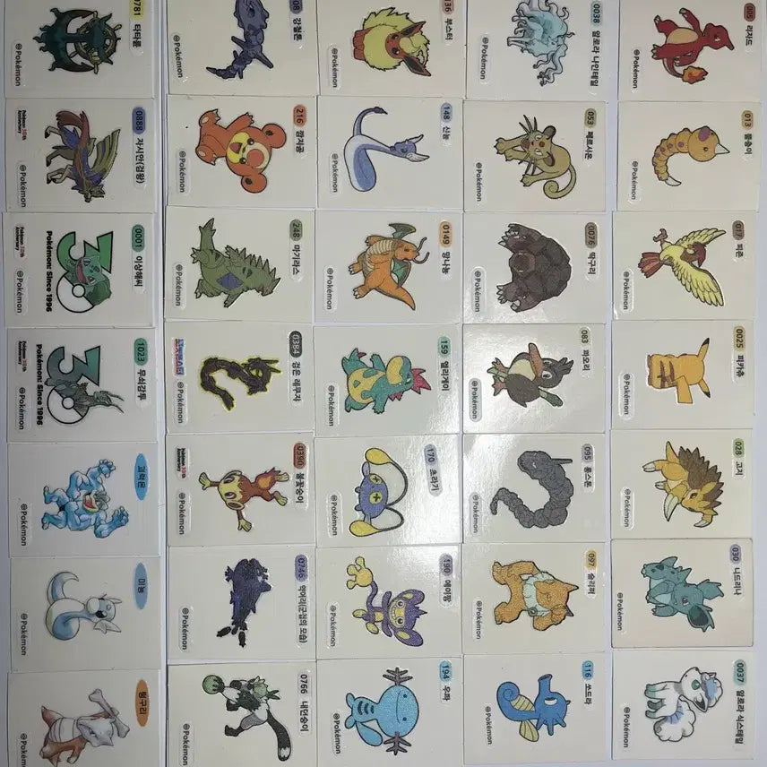 [BUNJANG] Pokemon Stickers Bundle Set / 포켓몬 띠부실 팔아요 30주년 포켓몬 띠부실