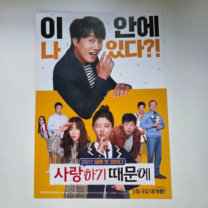 [BUNJANG] Because I Love You 2017 Movie Poster / [전단지] 사랑하기 때문에 2017 영화 포스터