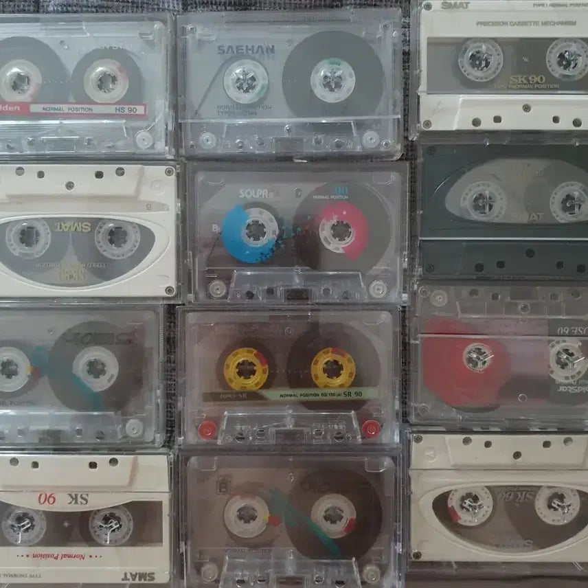 [BUNJANG] Vintage Cassette Tapes (12 pcs) / 중고 카세트테이프 12장