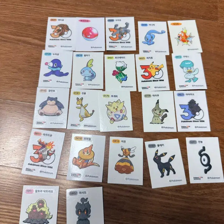 [BUNJANG] Pokemon Sticker Set (25 pcs) / 포켓몬스티커 25장 팔아요