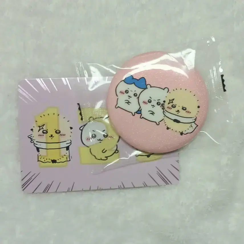 [BUNJANG] Chiikawa Random Can Badge (Hachiware, Rakko, Chiikawa) / 치이카와 랜덤 캔뱃지 하치와레 랏코 치이카와 먼작귀
