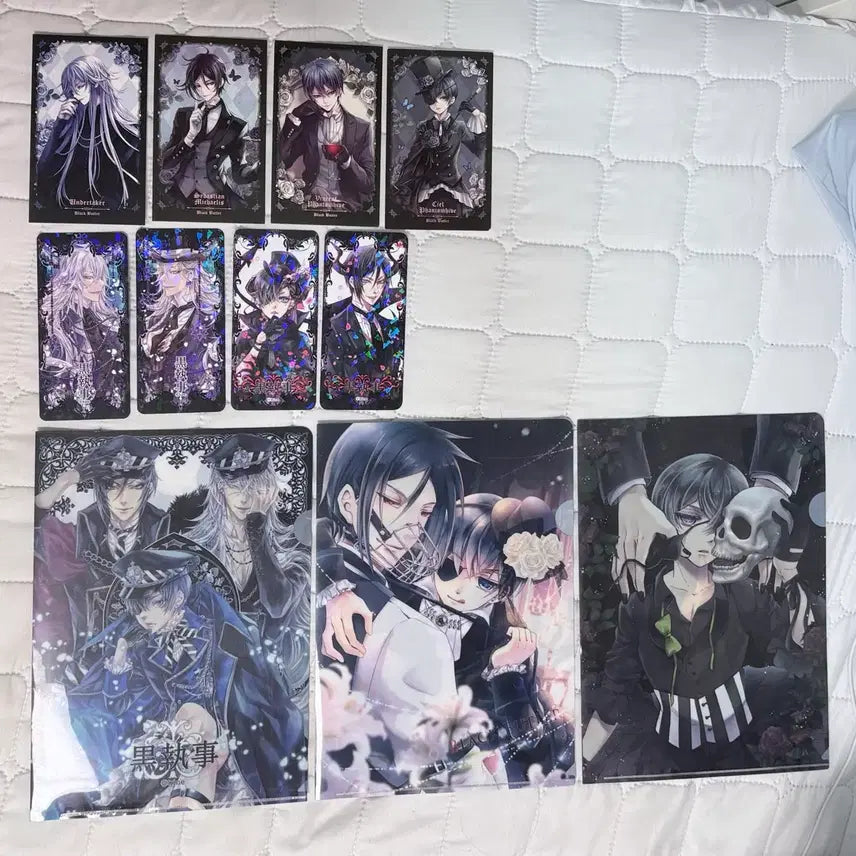 [BUNJANG] Black Butler Postcard and L-Folder Bundle Set / 흑집사 굿즈 엽서 포토카드 +L자파일 일괄 세트