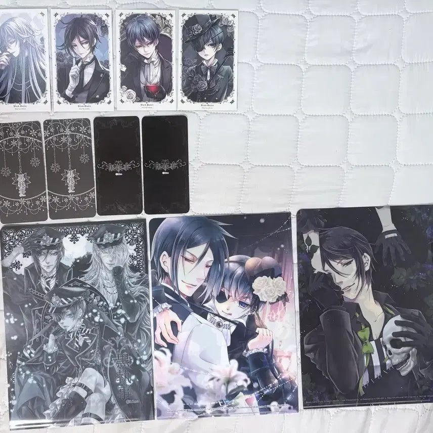 [BUNJANG] Black Butler Postcard and L-Folder Bundle Set / 흑집사 굿즈 엽서 포토카드 +L자파일 일괄 세트