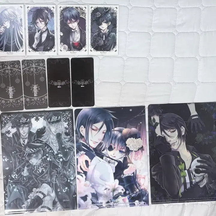[BUNJANG] Black Butler Postcard and L-Folder Bundle Set / 흑집사 굿즈 엽서 포토카드 +L자파일 일괄 세트